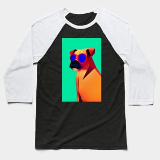 Polygon Dog in Sunglasses No. 2 Baseball T-Shirt